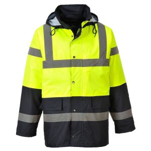 Hi-Vis Contrast Traffic kabát S466 Sárga/Fekete S méret 121727710 - Láthatósági ruházat