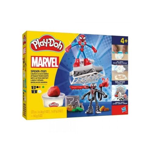 Play-Doh Spiderman 2er-Set Kampffiguren mit Werfer und Speer