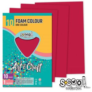 Art &, Craft dekorgumi hab lapok A4 10 ív - piros 121576984 - Dekorgumi