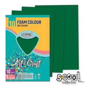 Art &, Craft dekorgumi hab lapok A4 10 ív - sötétzöld 121576985 - Dekorgumi