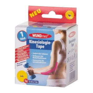 WundMed Kinesio tape(szalag)5cmx5m Sárga 121577220 - Ízületi rögzítő