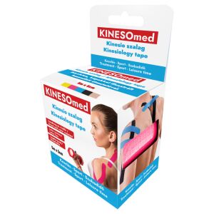 KINESOMED Kinesio tape (szalag) 5cmx5m rózsaszín 121577613 - Ízületi rögzítő
