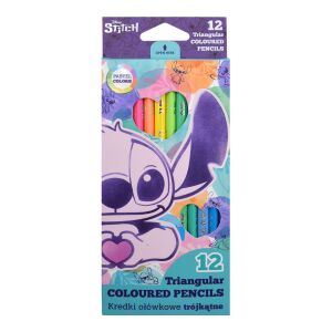 Colorino Színesceruza, háromszög, Stitch Pasztell 12 szín
