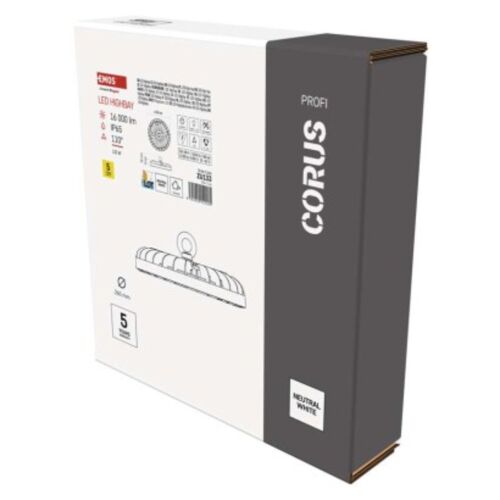 EMOS LED HIGHBAY ipari mennyezeti lámpa CORUS 133W, 16000 lm, IP65 121577986