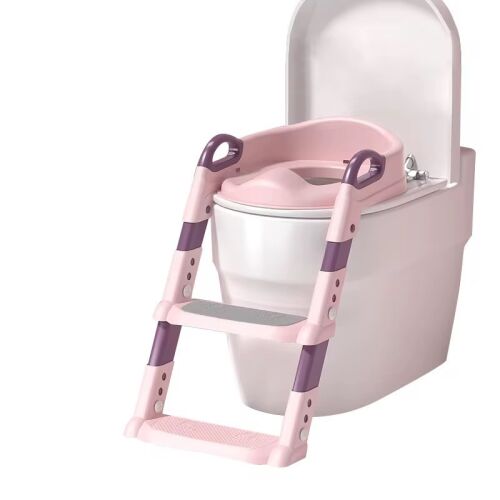 Gyermek WC-ülőke lépcsővel-rózsaszín 121578064