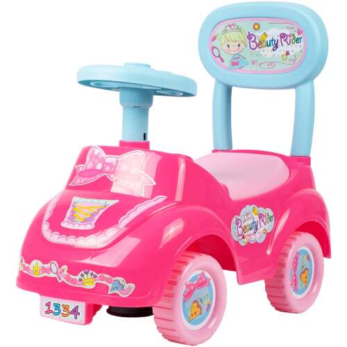 MalPlay 2în1 Taxi pentru copii și Walker cu claxon #pink-blue 40976411