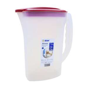 Műanyag kancsó színes tetővel - 2l