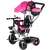MalPlay 3-in-1 Tricycle with Canopy, Basket, and Horn - Pink