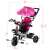 MalPlay 3in1 360° turnable tricycle with basket and horn #pink 93318818