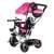 MalPlay 3-in-1 Tricycle with Canopy, Basket, and Horn - Pink