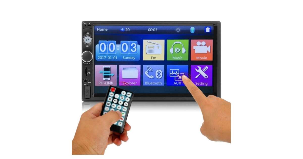 7010B 7 inch autos MP5 lejatszo - Tolatokameraval | Pepita.hu