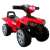 Piros lábbal hajtható Goodyear quad kisgyermekeknek, világítással és kürttel