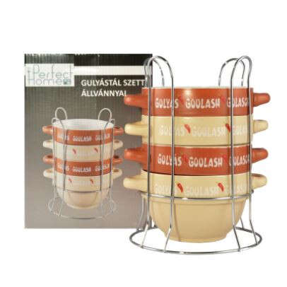 Perfect Home - Gulyástál szett - 4 db - Állvánnyal