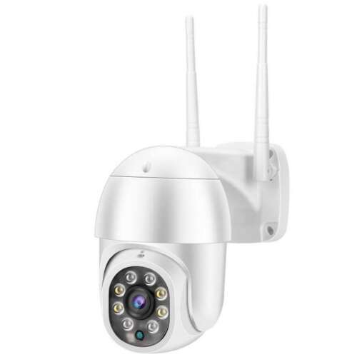 ICSee Wifi 2 inch LAH-N15 2MP Full HD security camera, white, with two antennas