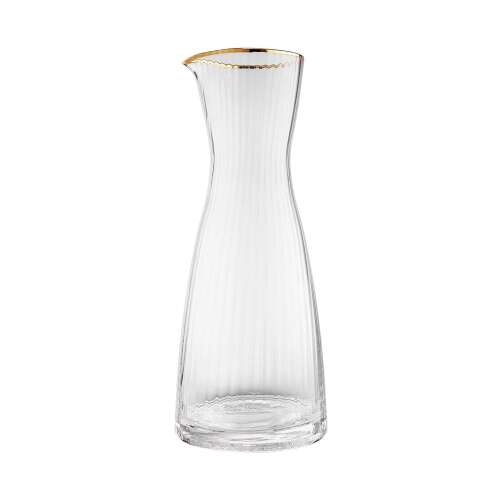 GOLDEN TWENTIES üveg kancsó arany szegéllyel, 1 liter