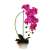 Orchidea Floare artificială în ghiveci pătrat cu 1 tulpină 55cm - Diverse 40996016}