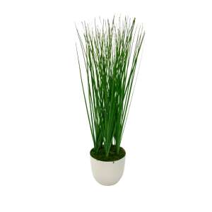 Grass Grass plant in round white pot 45cm 41149430 - Artificial Plant & Flower