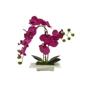 SmileHOME by Pepita Orchidea Floare artificială în 2 ghiveci plat 45cm - Diverse 41149472 Plante si flori artificiale