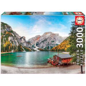 Educa Ősz a Braies tónál Képkirakó - 3000 db 142741605 - Puzzle & Kirakó