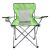 NET kempingszék, zöld hordozható összecsukható szék pohártartóval