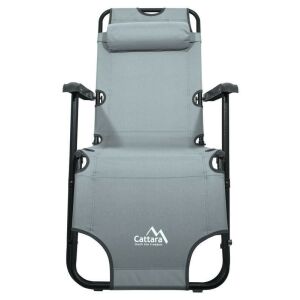 Összecsukható nyugágy/fotel COMFORT szürke