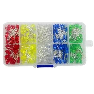 300 db-os LED készlet, 3 és 5 mm 121641767 - Informatikai szerelés kiegészítő