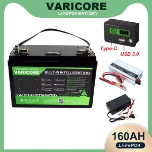 LiitoKala 12V 160Ah LiFePO4 akkumulátor 10A-es töltővel és 2000W-os inverterrel 139544861 - Akkumulátor