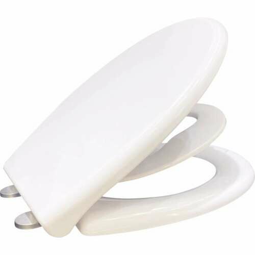 Pepita duroplastic toilet seat with slow-closing lid, toilet restrictor and quick coupling   121644509