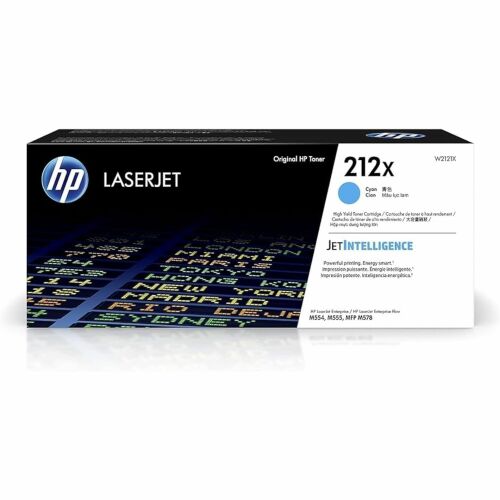 Eredeti HP 212X cián LaserJet toner kazetta W2121X
