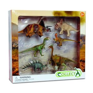 CollectA Dinoszauruszok 1:89574 kézzel festett dinoszaurusz figurák készlete, 6 darab - Collecta
