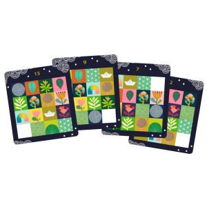 Karty z wyzwaniami do gry Taquin Logic Classic, 20 kart z różnymi wzorami puzzli, Djeco - Djeco