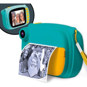 Lisciani Hi-Tech Print Cam 3 in 1 Sofortbildkamera für Kinder, türkis und gelb, druckt ein Foto - Lisciani