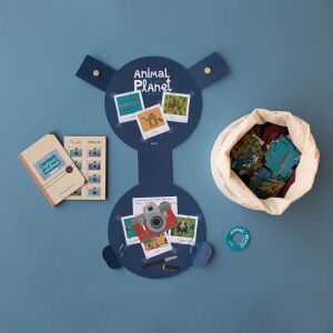 Animal Planet Puzzle a Londji-tól, egy 70 darabos puzzle világtérképpel és állatokkal, füzettel és táskával - Londji