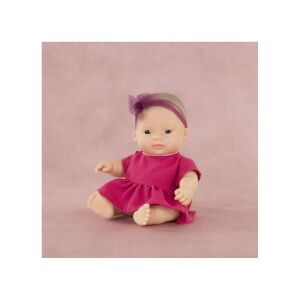 My Friends and Me Ázsiai lány baba, 21 cm, rózsaszín ruhában, illatos testtel - Miniland