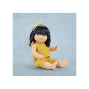 Ázsiai baba, sárga overállban, My Friends and Me kollekció - Miniland