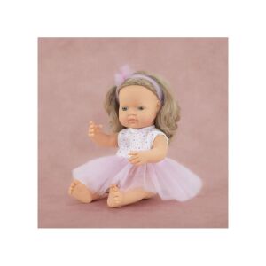 Dunkelblonde kaukasische Mädchenpuppe 38 cm im Kleid, parfümierter Körper, My Friends and Me-Kollektion