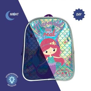 Perletti Sirena sellő hátizsák lányoknak, Cool Kids, fényvisszaverő, iskolatáska, ovi táska - Perletti
