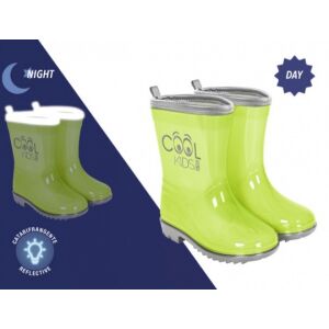 Perletti félig átlátszó gumicsizma fényvisszaverő éllel - 26-27 méretek zöld 121656397 - Perletti