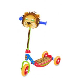 Saica Leu 3-Rad-Roller für Kinder, Löwendesign - Elektrofahrzeug, Dreiräder, Laufräder und Kinder-Roller