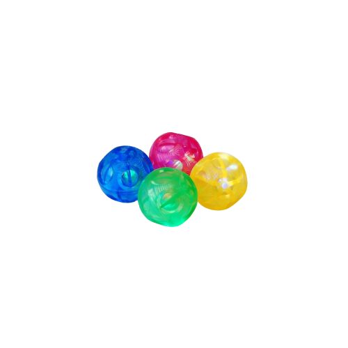 4er Set leuchtender sensorischer Bälle für Babys, blau, rosa, gelb und grün