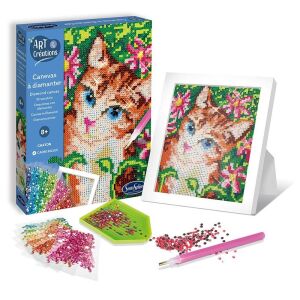 Kreatív készlet gyémántokkal / strasszokkal - Canvas Cat 121656743 - Sentosphere