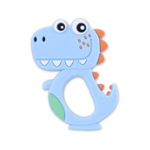 Lorelli Baby Care Dino Lucky Blue szilikon rágóka - Rágóka