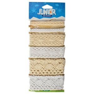 Kreatív Junior csipkeszegély 50 cm hosszú, 6 féle minta/bliszter 122959279 - Csipke