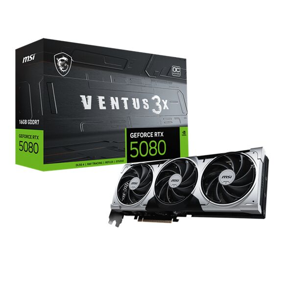 Msi videokártya pci-ex16x nvidia rtx 5080 ventus 3x plus 16gb ddr...