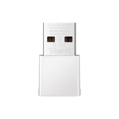 Mercusys Netzwerkkarte MERCUSYS MA30N WiFi5 USB-Nanoadapter (AC1300, 2,4 GHz/5 GHz, USB 2.0) 121663538