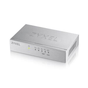 Zyxel GS-105BV5 5-portni Gigabit Ethernet Unmanaged Switch - pogled iz kuta - Zyxel Switch