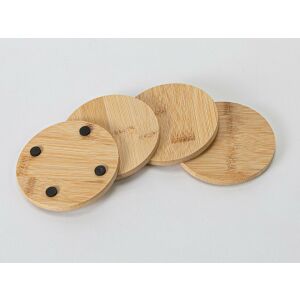 Zestaw 4 podstawek pod szklanki Excellent Houseware, bambus, 10x10 cm, brązowy, okrągły 121664715 - Narzędzie paska