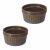 Set 2 ramekini Excellent Houseware, ceramica, 9.5x5 cm, 200 ml, maro 121664769
