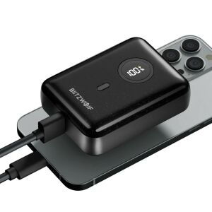 BlitzWolf BW-P21 gyorstöltős power bank - 10000mAh - LED töltésjelző, 20W PD töltési teljesítmény