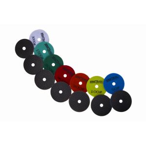 Set de paduri diamantate de lustruire Kraft&Dele - Gamă completă de granulații - Accesorii de șlefuire